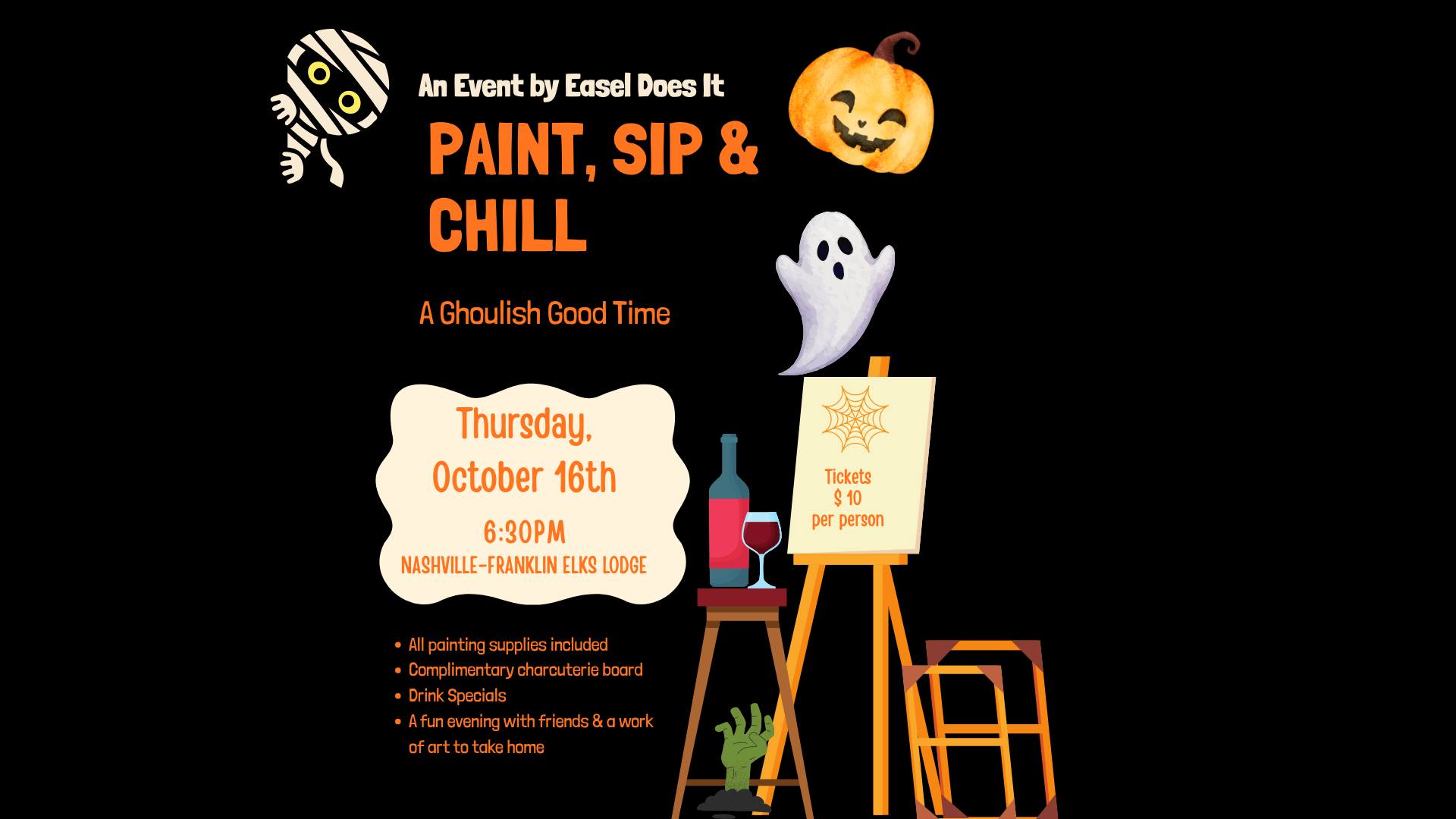 Ghoulish Paint Night Event Franklin, TN