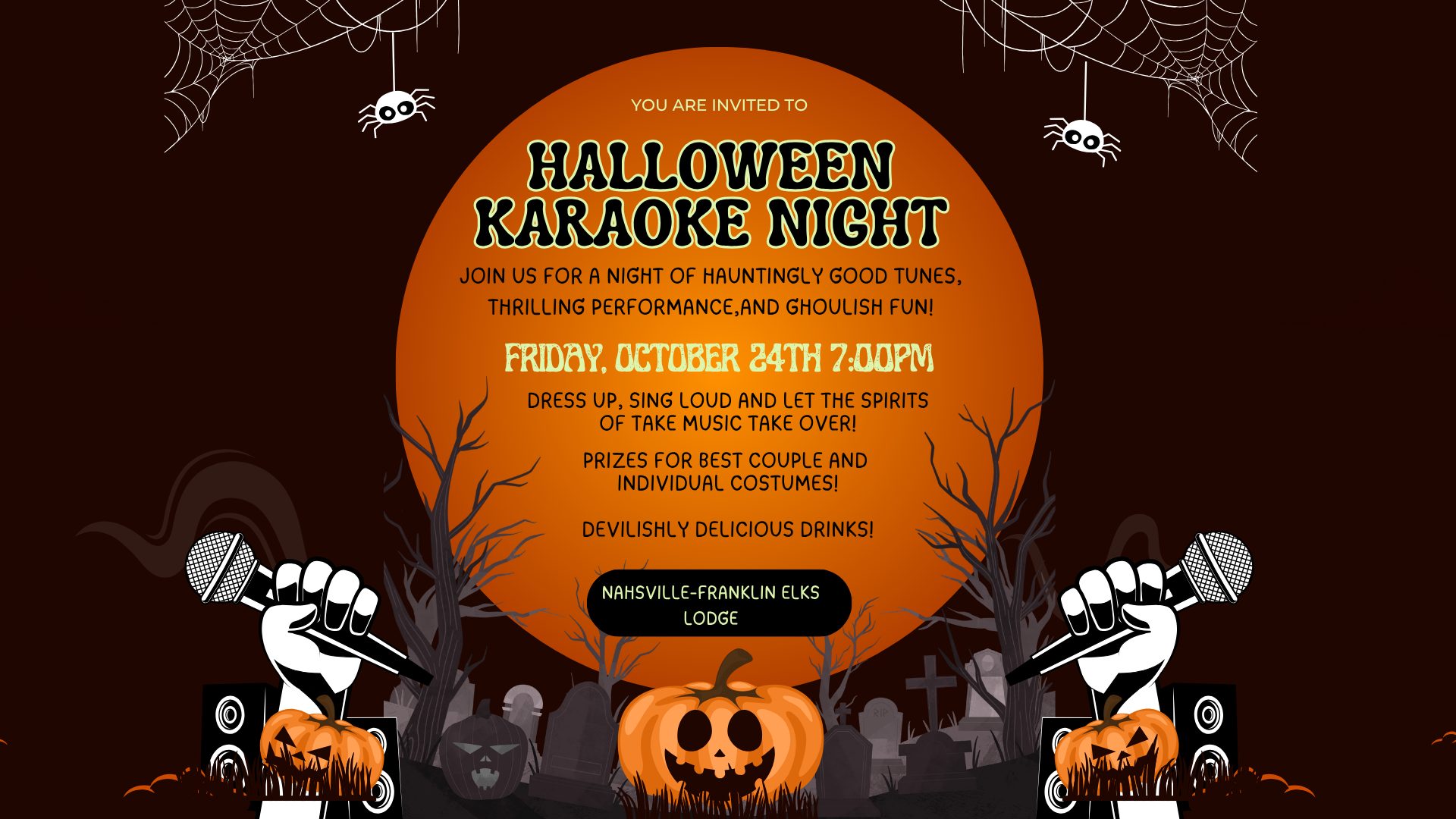 Halloween Karaoke Night in Franklin, TN.