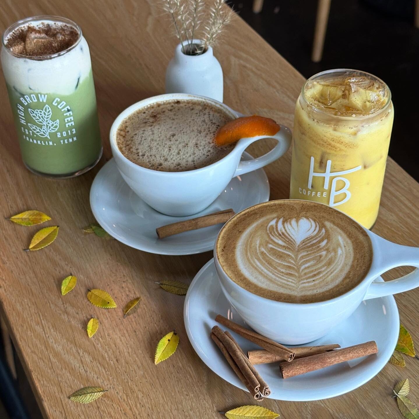 Fall Flavors in Franklin, TN. High Brow Coffee