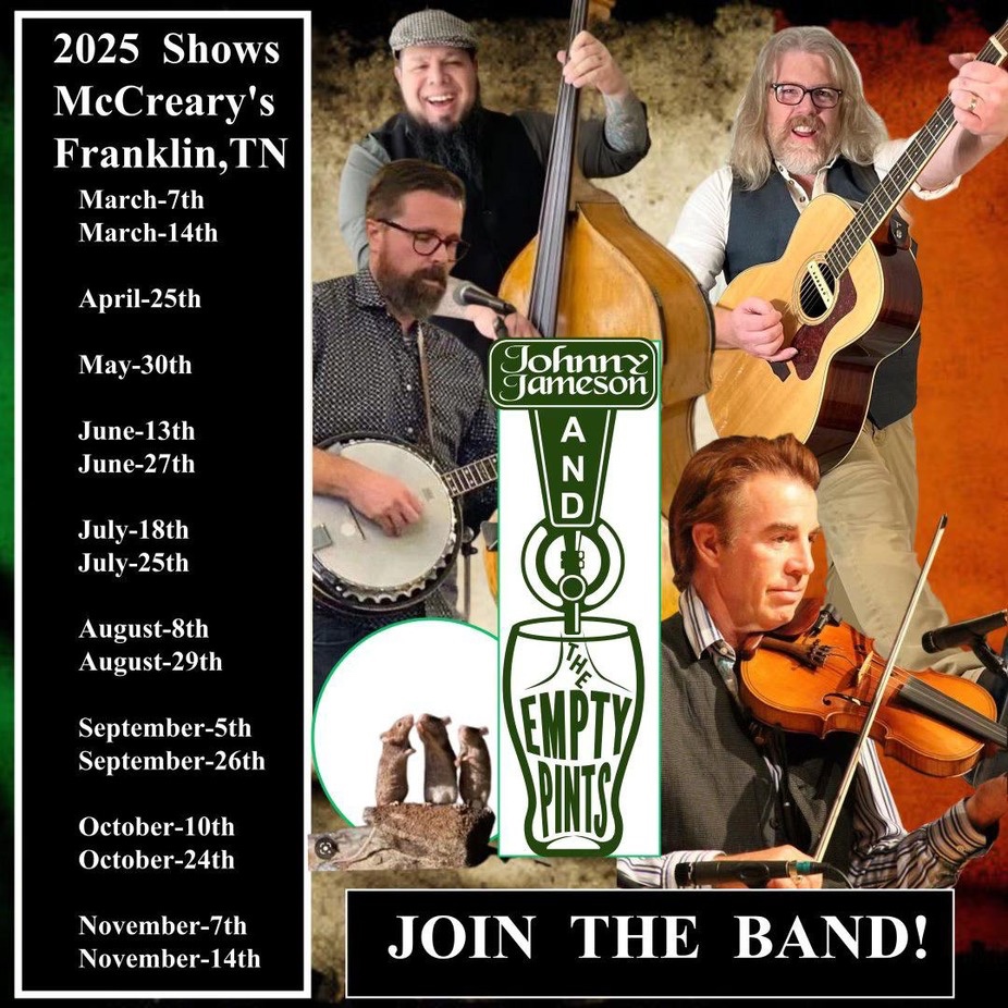 McCreary's Irish Pub & Eatery - Franklin, TN- Johnny Jameson and The Empty Pints