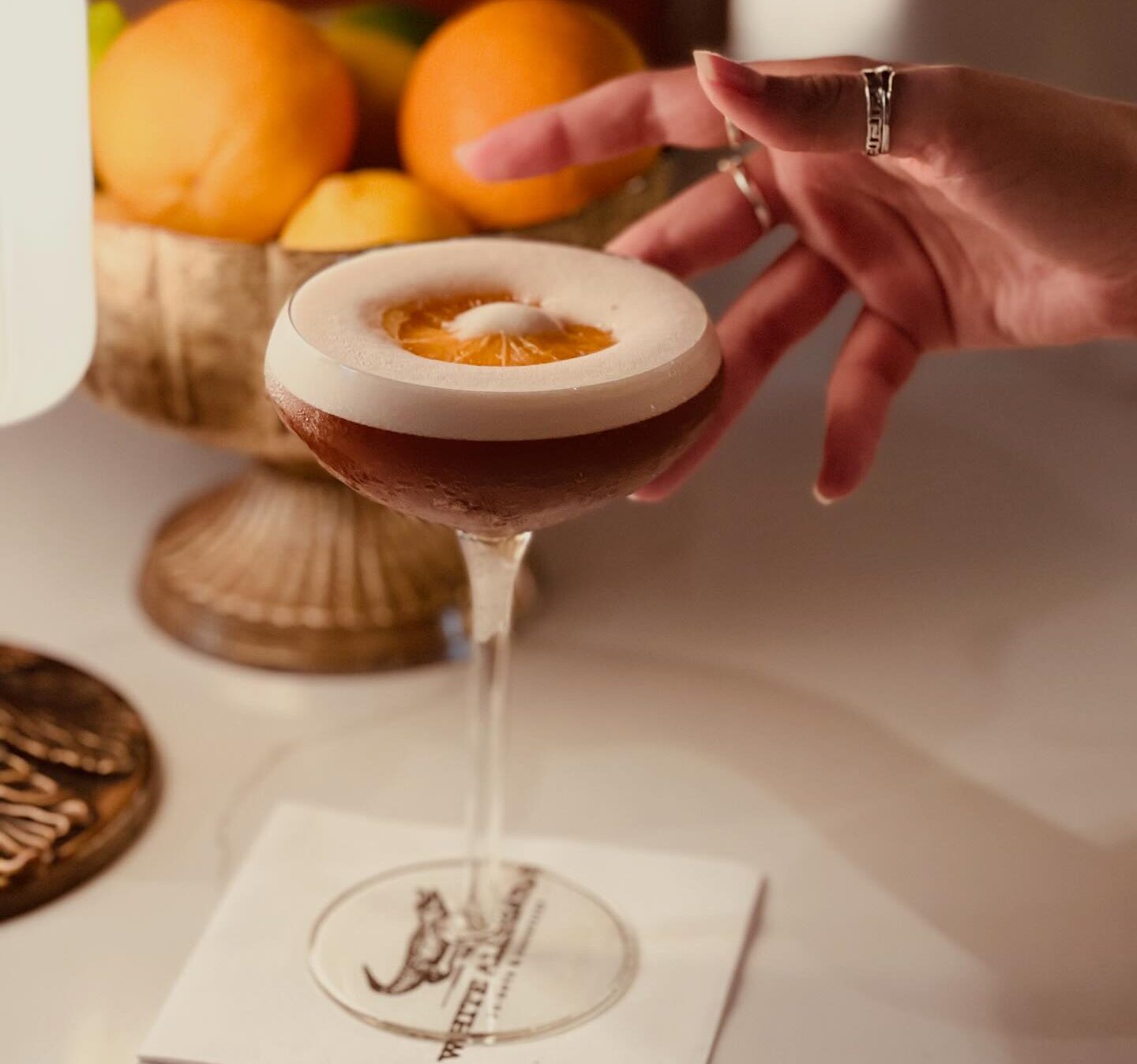 Fall Cocktails in Franklin, TN. White Alligator Shot of Sunshine