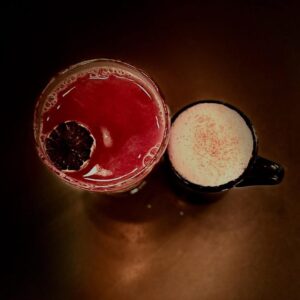 Holiday cocktails in downtown Franklin, TN at Amendment XVIII Cocktail Club, a speakeasy bar and restaurant.