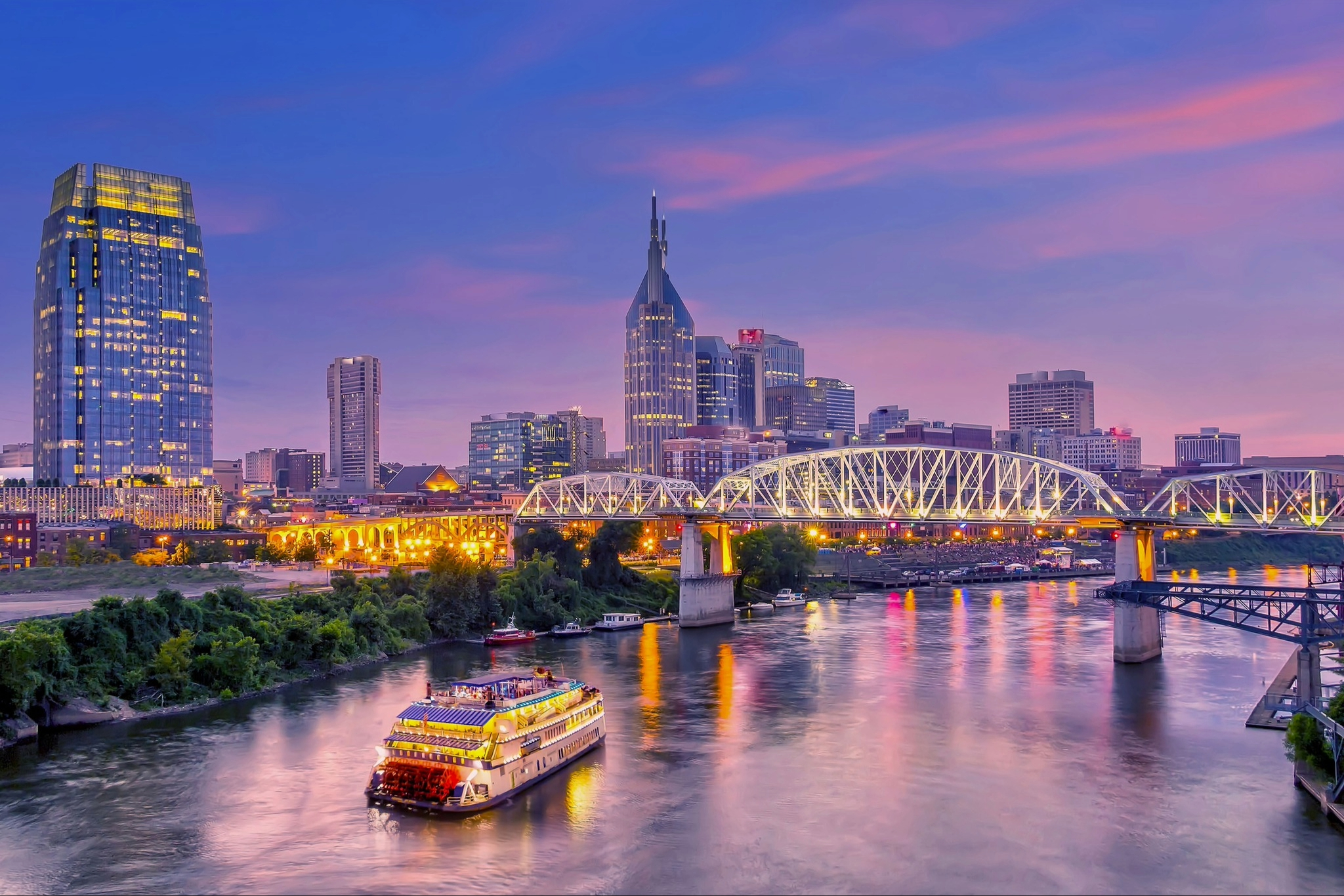 General Jackson Showboat Nashville TN Cruise Experiences_Nashville Skyline