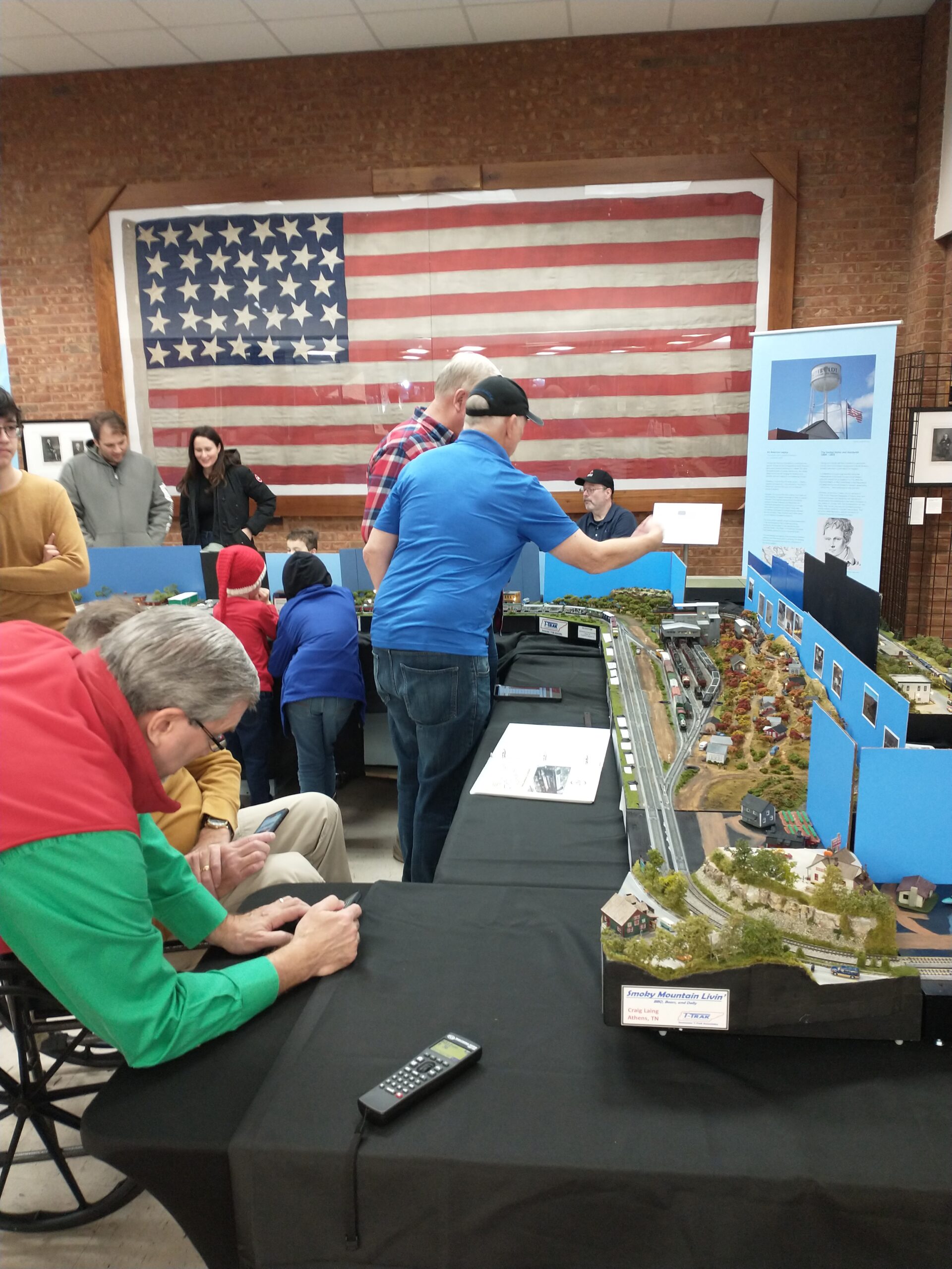 Model Train Display in Franklin, TN at Dickens of a Christmas.