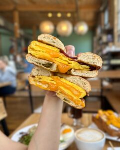 Frothy Monkey. BAKERY by Frothy Monkey, bakes and distributes pastries, cakes, artisan bread, and bagels seven days a week, using high-quality ingredients and original recipes to ensure fresh, flavorful products for every customer.